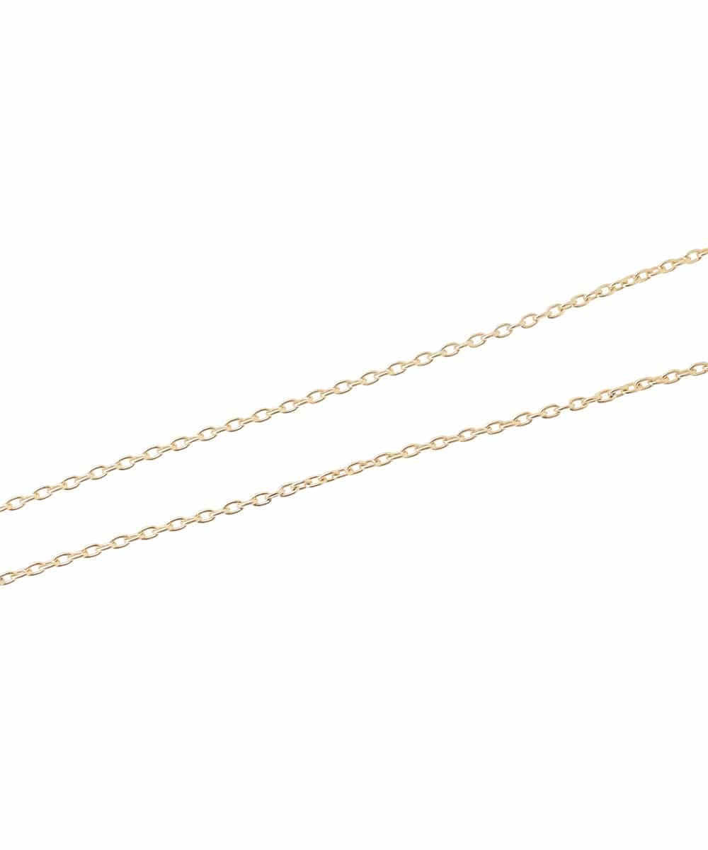 OZ2AD42039 eur3(エウルキューブ) スウェイビジューデザインロングネックレス ゴールド