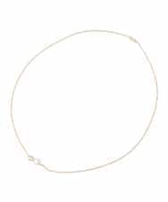 OZ2AD43039 eur3(エウルキューブ) メタル×パールワントップネックレス シルバー