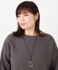 OZ2AD44039 eur3(エウルキューブ) ドロップモチーフコードネックレス ゴールド