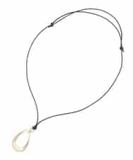 OZ2AD44039 eur3(エウルキューブ) ドロップモチーフコードネックレス ゴールド