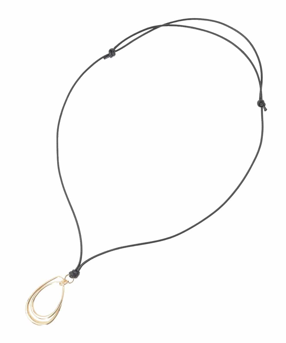 OZ2AD44039 eur3(エウルキューブ) ドロップモチーフコードネックレス ゴールド