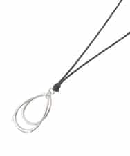 OZ2AD44039 eur3(エウルキューブ) ドロップモチーフコードネックレス シルバー