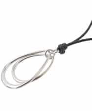 OZ2AD44039 eur3(エウルキューブ) ドロップモチーフコードネックレス シルバー