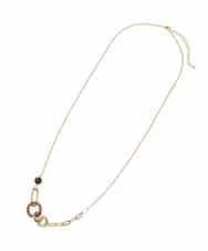 OZ2AS33035 eur3(エウルキューブ) リングチェーンポイントネックレス ゴールド(95)