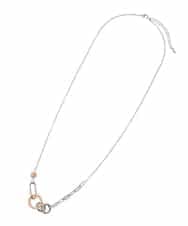 OZ2AS33035 eur3(エウルキューブ) リングチェーンポイントネックレス シルバー(96)