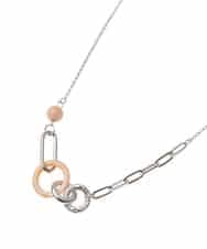 OZ2AS33035 eur3(エウルキューブ) リングチェーンポイントネックレス シルバー(96)