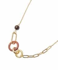 OZ2AS33035 eur3(エウルキューブ) リングチェーンポイントネックレス シルバー(96)