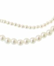 OZ2BA48054 eur3(エウルキューブ) 【2点セット】パールネックレス×フラワーコサージュセット ネイビー(57)