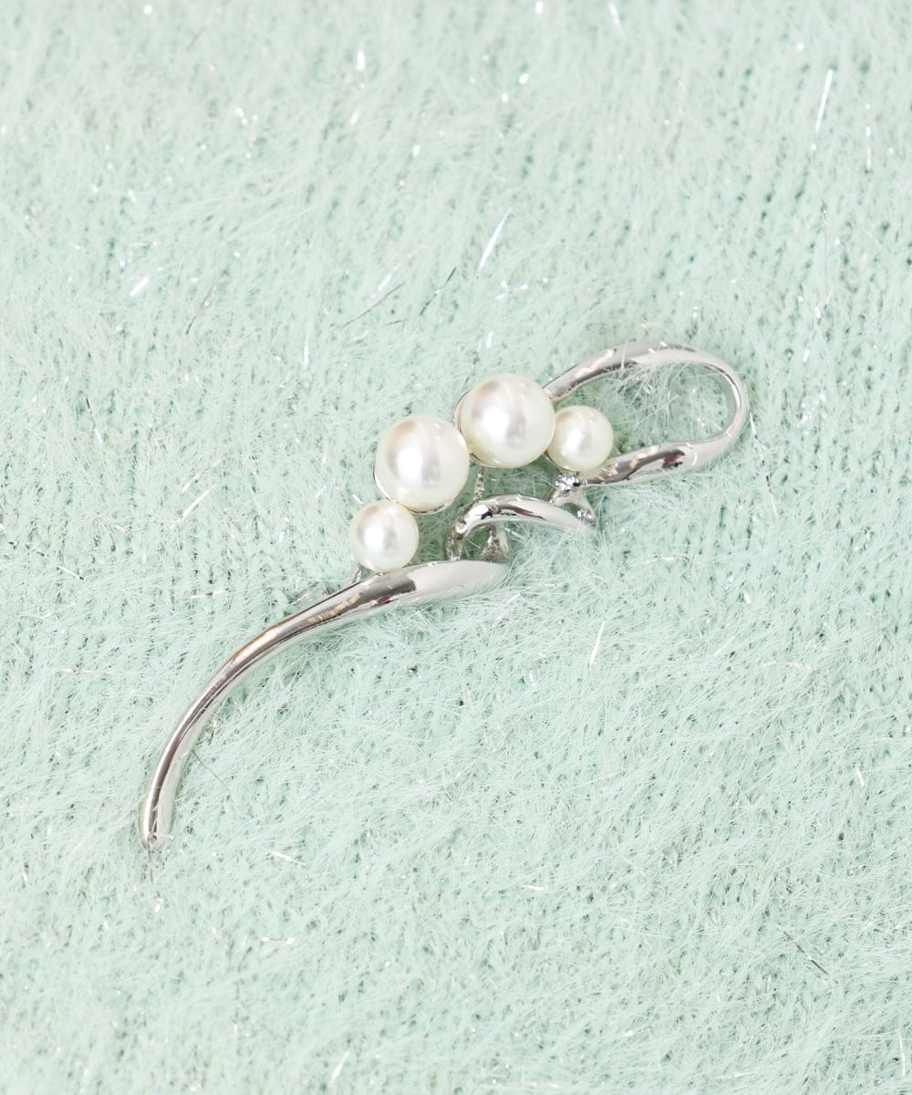 OZ2BD40029 eur3(エウルキューブ) ニュアンスメタルバーブローチ シルバー