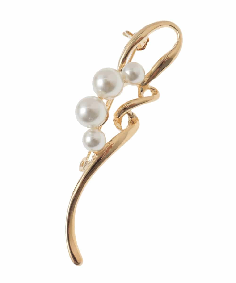 OZ2BD40029 eur3(エウルキューブ) ニュアンスメタルバーブローチ ゴールド