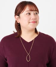 OZ2BD41039 eur3(エウルキューブ) ニュアンスサークルネックレス ゴールド