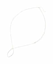 OZ2BD41039 eur3(エウルキューブ) ニュアンスサークルネックレス ゴールド