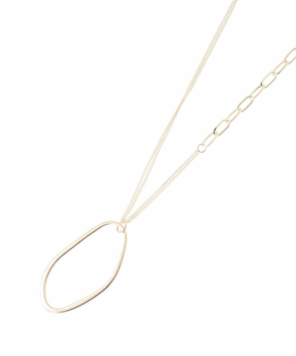 OZ2BD41039 eur3(エウルキューブ) ニュアンスサークルネックレス ゴールド