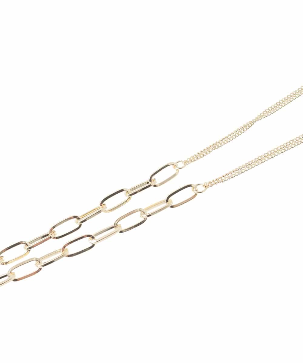 OZ2BD41039 eur3(エウルキューブ) ニュアンスサークルネックレス ゴールド