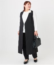 OZ2BD45054 eur3(エウルキューブ) 2連パールネックレス×フラワーコサージュ アイボリー