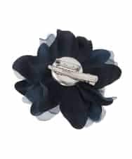 OZ2BD45054 eur3(エウルキューブ) 2連パールネックレス×フラワーコサージュ ネイビー