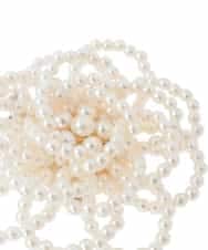 OZ2BD46034 eur3(エウルキューブ) パール調フラワーコサージュ アイボリー