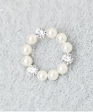 OZ2BD47029 eur3(エウルキューブ) パールストーンサークルブローチ シルバー