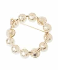 OZ2BD47029 eur3(エウルキューブ) パールストーンサークルブローチ ゴールド