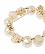 OZ2BD47029 eur3(エウルキューブ) パールストーンサークルブローチ ゴールド