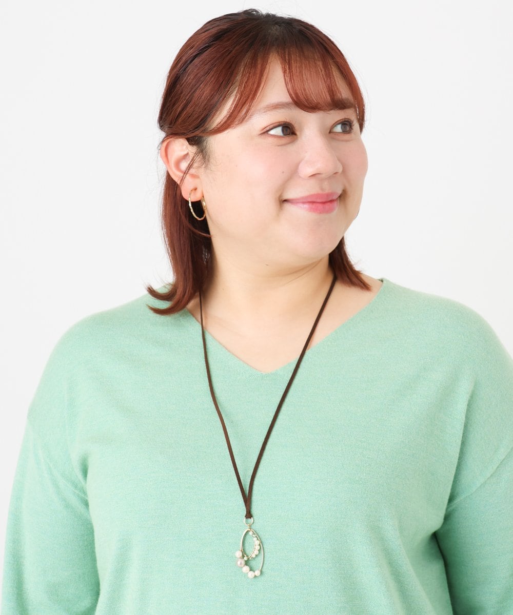 OZ2BD48039 eur3(エウルキューブ) パールビーズサークルネックレス ゴールド