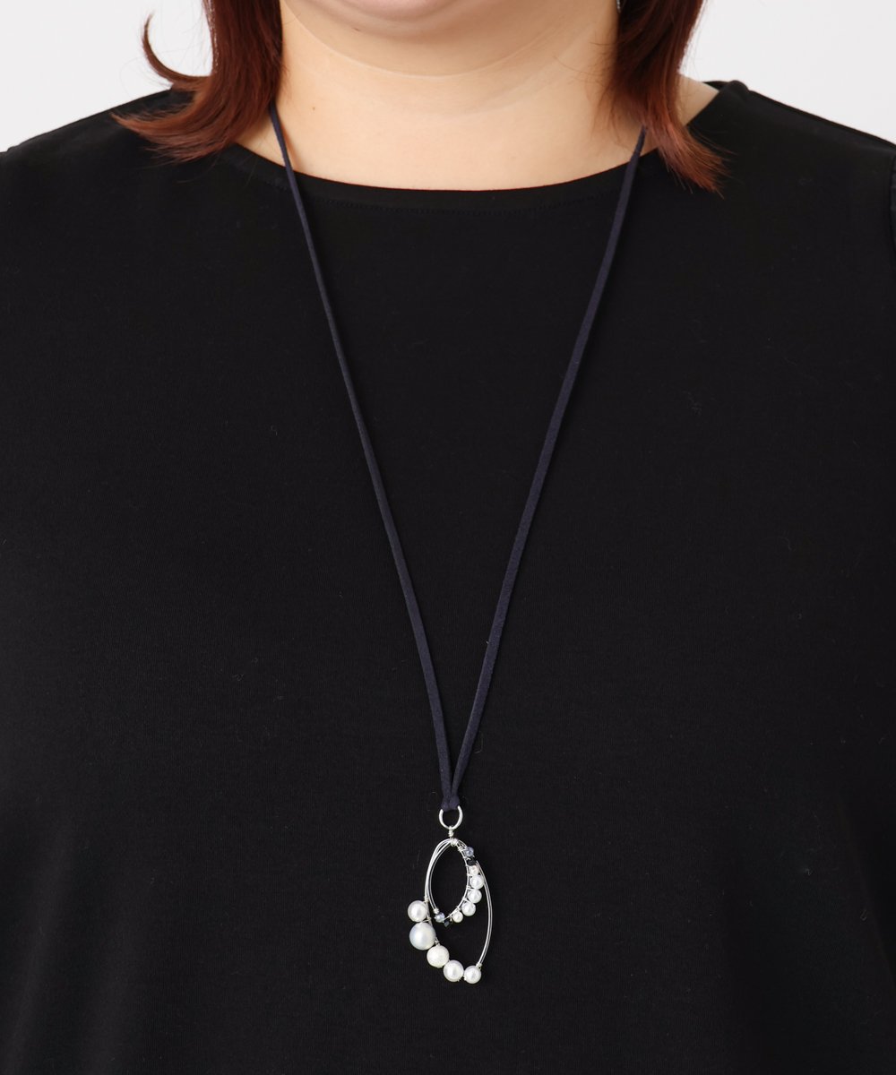 OZ2BD48039 eur3(エウルキューブ) パールビーズサークルネックレス シルバー