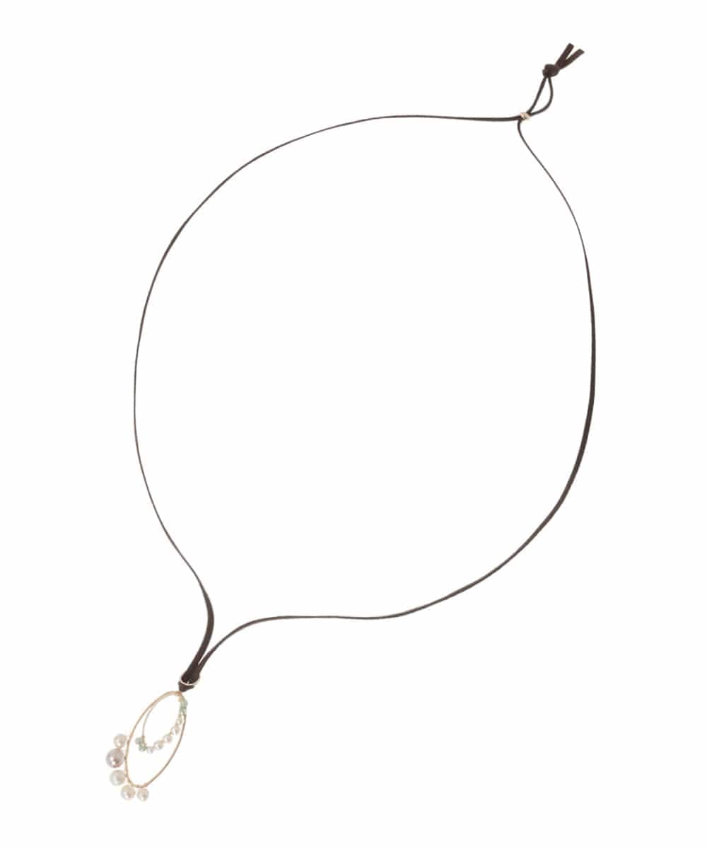 OZ2BD48039 eur3(エウルキューブ) パールビーズサークルネックレス ゴールド