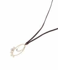 OZ2BD48039 eur3(エウルキューブ) パールビーズサークルネックレス ゴールド