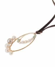 OZ2BD48039 eur3(エウルキューブ) パールビーズサークルネックレス ゴールド