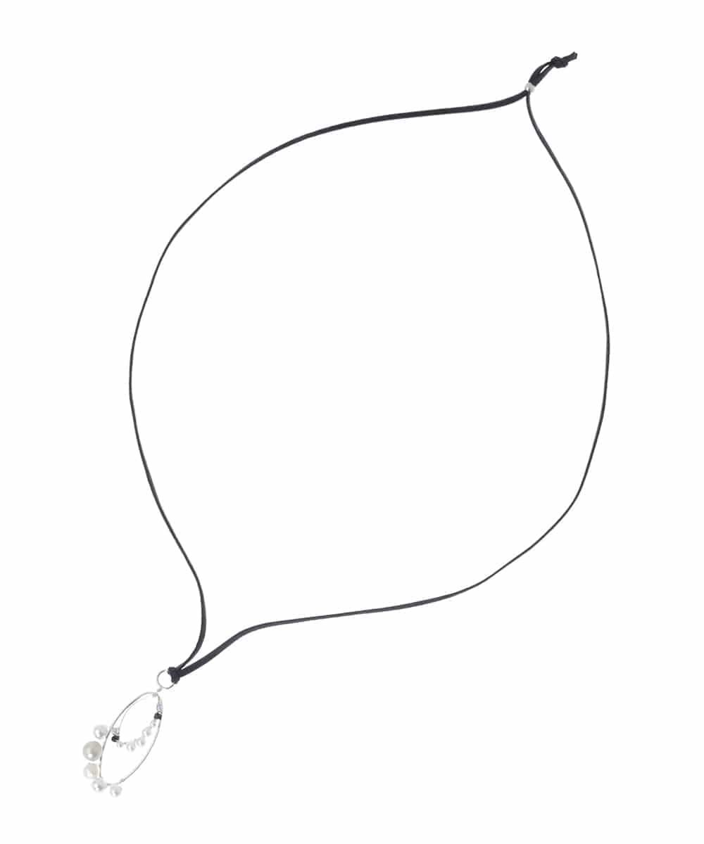 OZ2BD48039 eur3(エウルキューブ) パールビーズサークルネックレス シルバー