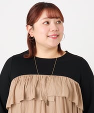 OZ2BD49039 eur3(エウルキューブ) MIXパーツロングネックレス ゴールド