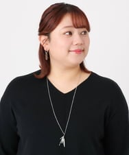 OZ2BD49039 eur3(エウルキューブ) MIXパーツロングネックレス シルバー