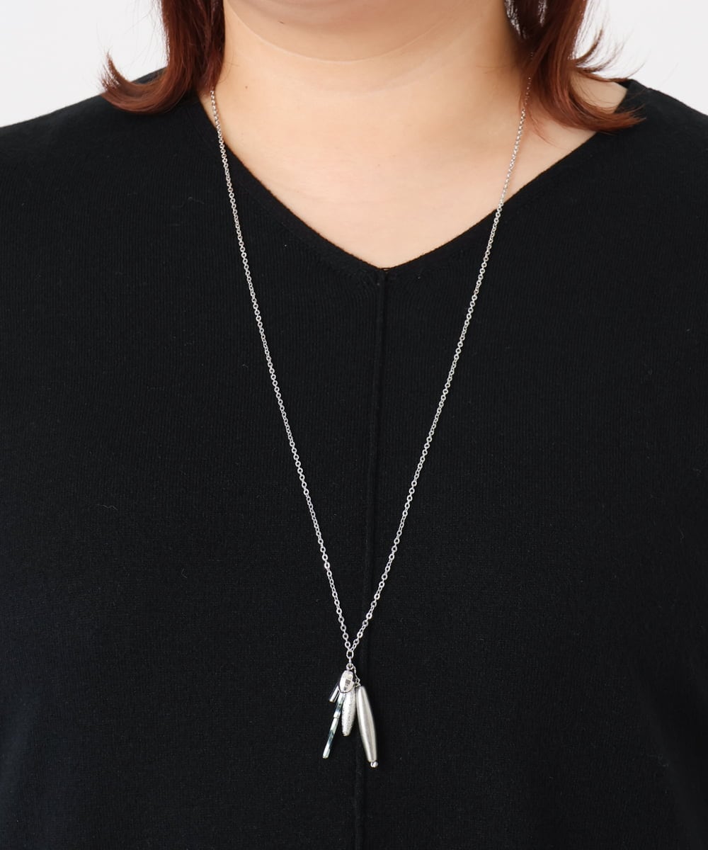 OZ2BD49039 eur3(エウルキューブ) MIXパーツロングネックレス シルバー