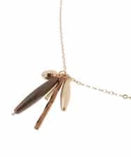 OZ2BD49039 eur3(エウルキューブ) MIXパーツロングネックレス ゴールド