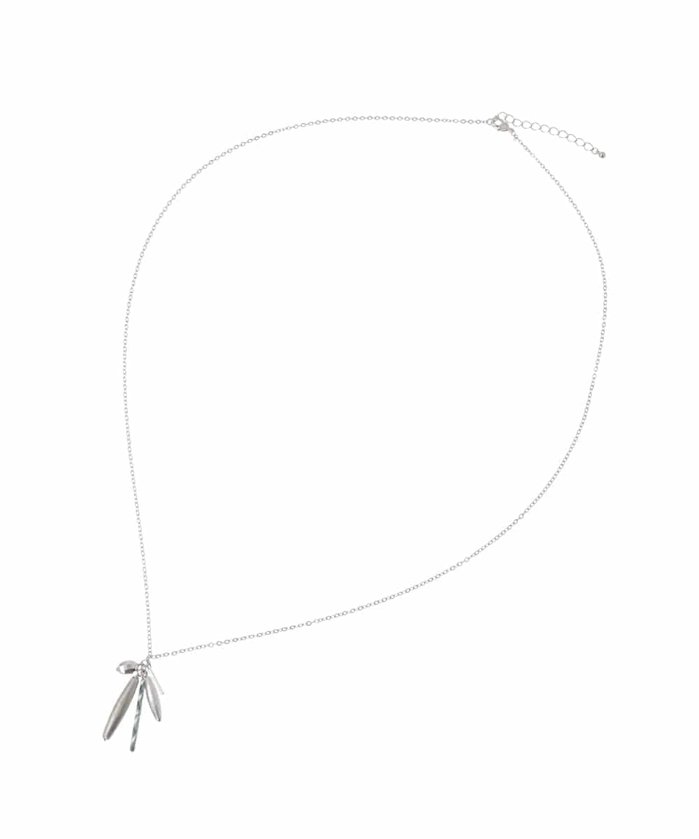 OZ2BD49039 eur3(エウルキューブ) MIXパーツロングネックレス シルバー