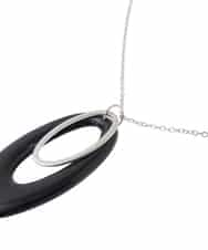 OZ2CA03039 eur3(エウルキューブ) オーバルリングロングネックレス シルバー(96)