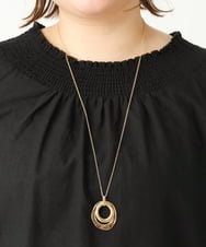 OZ2DA04039 eur3(エウルキューブ) ダブルニュアンスリングネックレス ゴールド