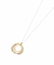 OZ2DA04039 eur3(エウルキューブ) ダブルニュアンスリングネックレス ゴールド