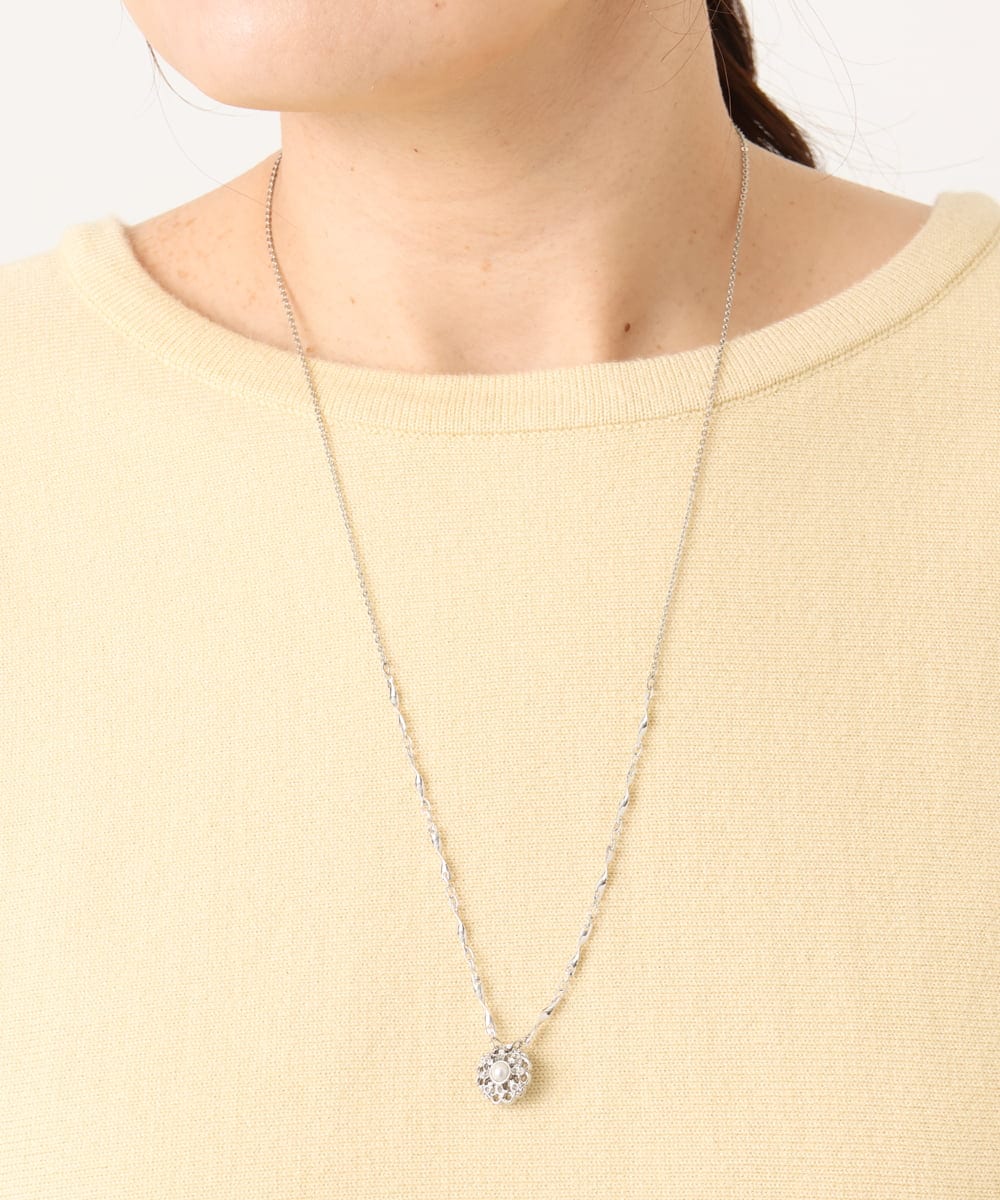 OZ2DD03039 eur3(エウルキューブ) レース風サークルモチーフネックレス シルバー