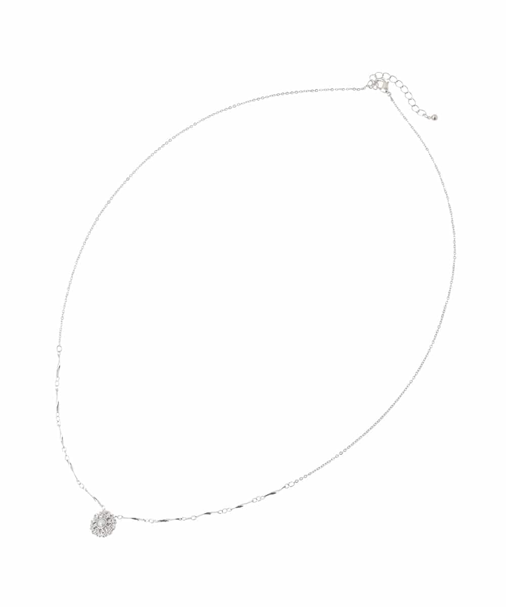 OZ2DD03039 eur3(エウルキューブ) レース風サークルモチーフネックレス シルバー