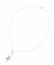 OZ2DD04039 eur3(エウルキューブ) メタルサークルパールモチーフネックレス シルバー