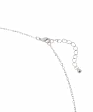 OZ2DD04039 eur3(エウルキューブ) メタルサークルパールモチーフネックレス シルバー