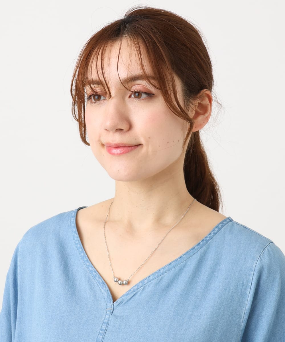 OZ2DD05039 eur3(エウルキューブ) ニュアンスパールデザインネックレス シルバー