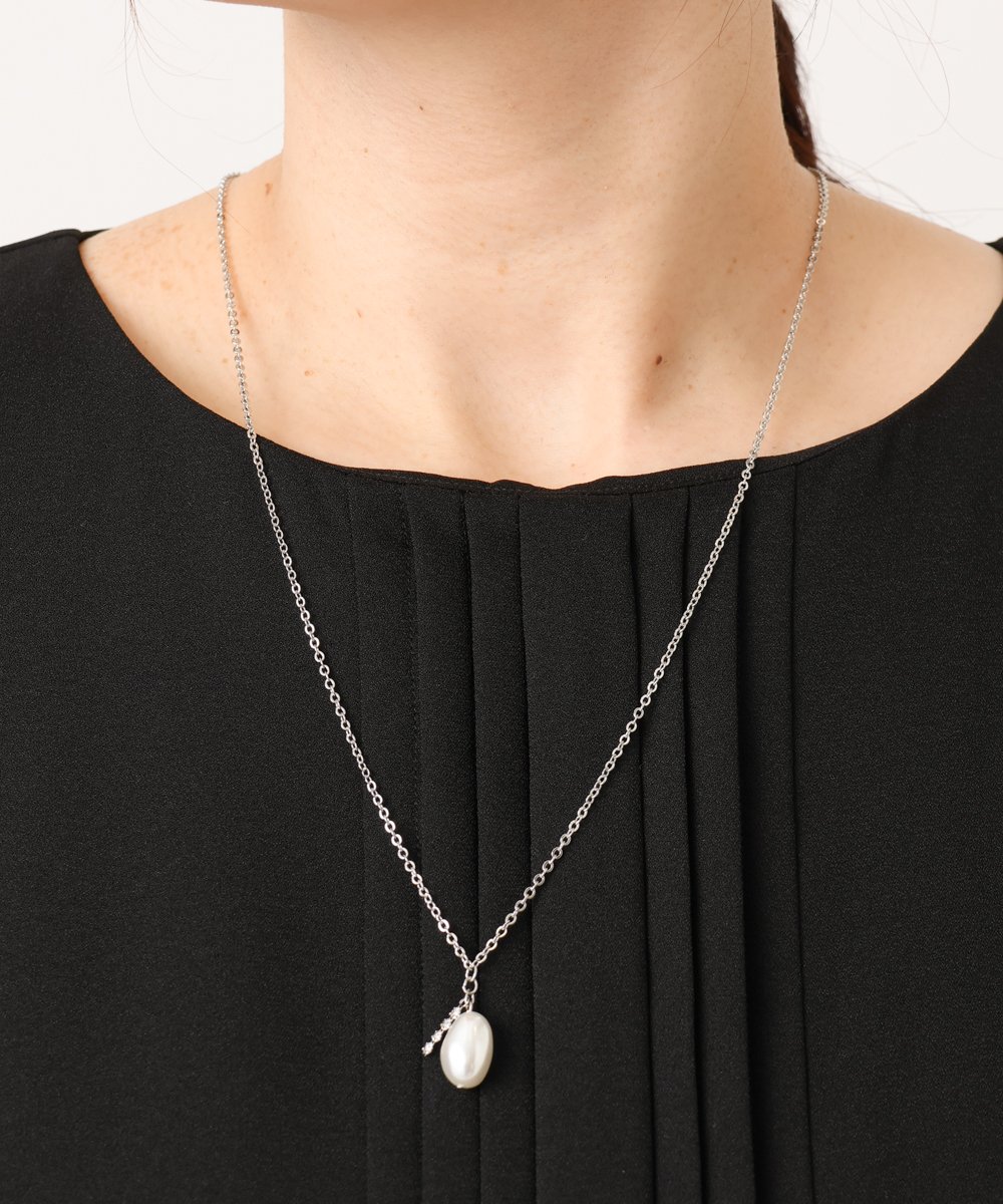 OZ2DD06039 eur3(エウルキューブ) バロックパールモチーフネックレス シルバー