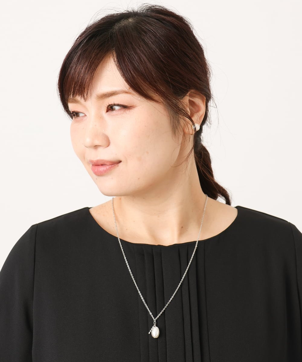 OZ2DD06039 eur3(エウルキューブ) バロックパールモチーフネックレス シルバー