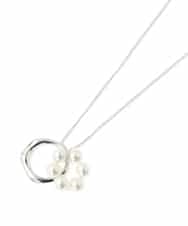 OZ2EA07039 eur3(エウルキューブ) ダブルトップデザインロングネックレス シルバー(96)
