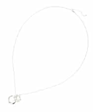 OZ2EA07039 eur3(エウルキューブ) ダブルトップデザインロングネックレス シルバー(96)