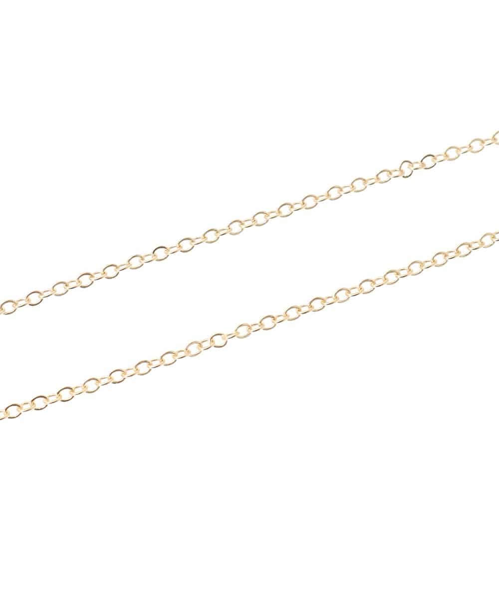 OZ2EA08039 eur3(エウルキューブ) MIXリングモチーフロングネックレス ゴールド