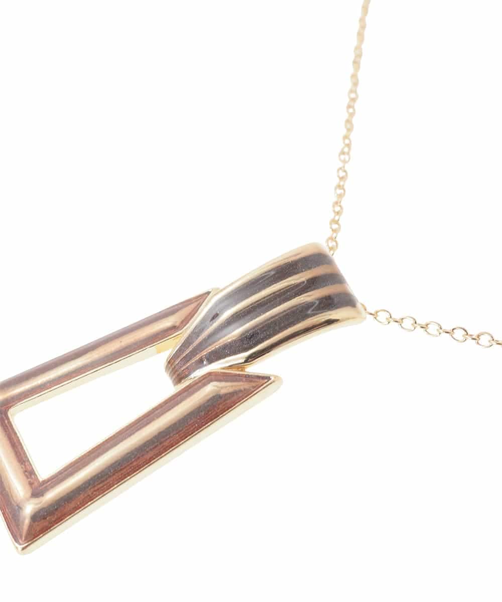 OZ2ED08039 eur3(エウルキューブ) スクエアモチーフロングネックレス ゴールド