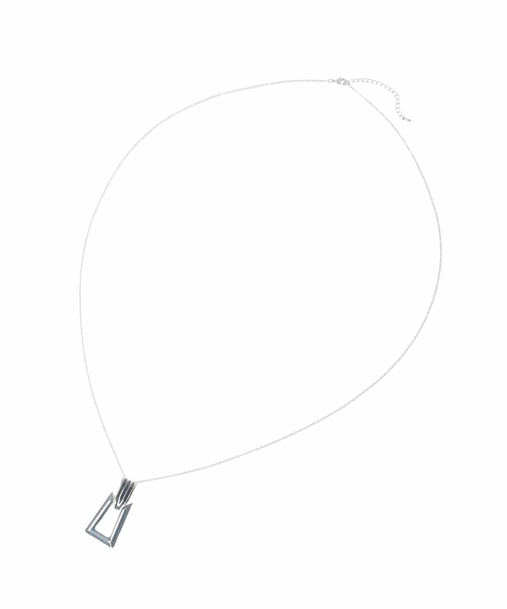 OZ2ED08039 eur3(エウルキューブ) スクエアモチーフロングネックレス シルバー